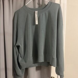 Lululemon Modal Blend Oversized Crewneck Sweatshirt Sage Green Size 10